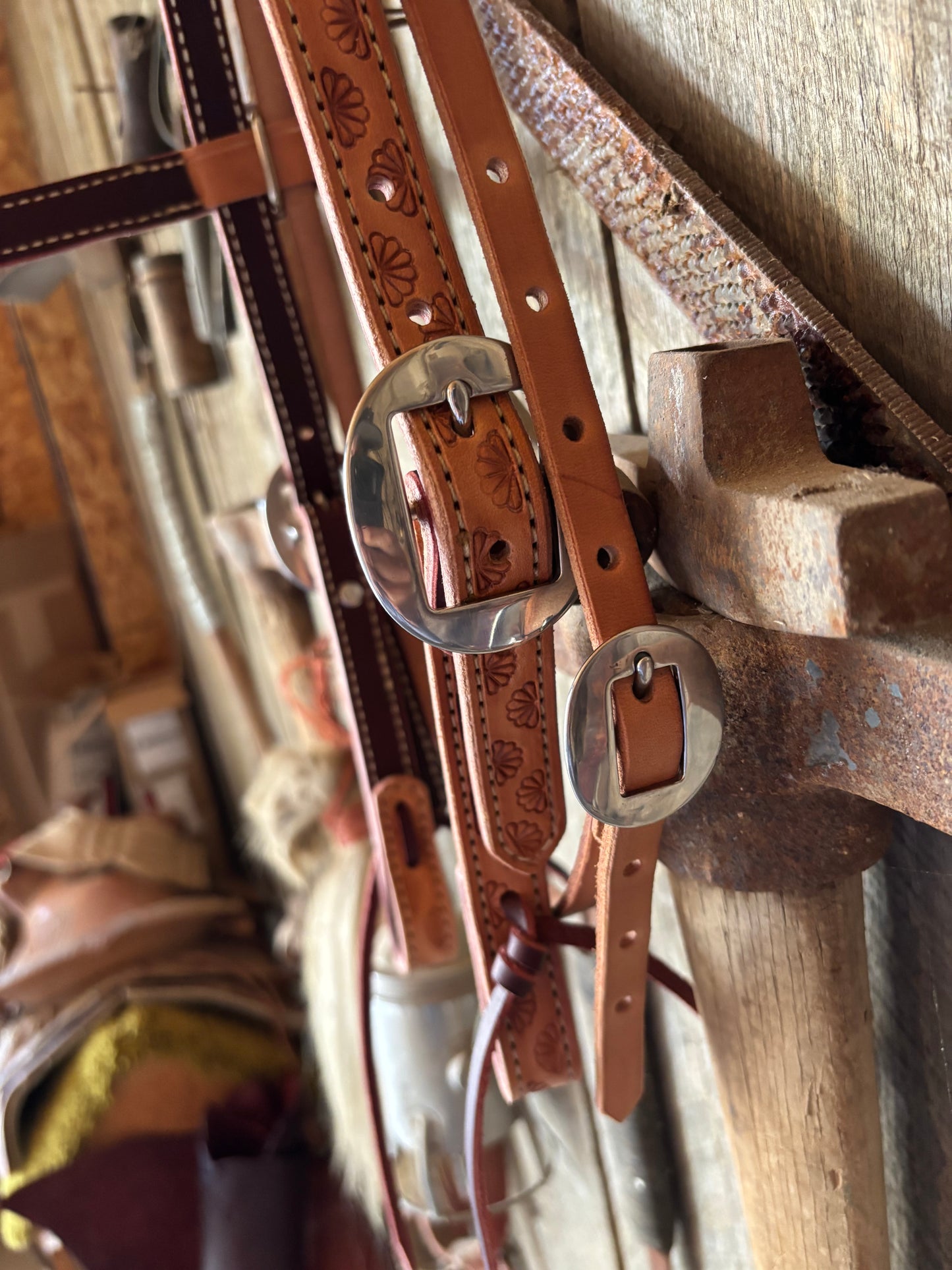 Stamped Browband Headstall